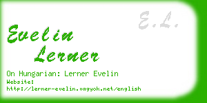 evelin lerner business card